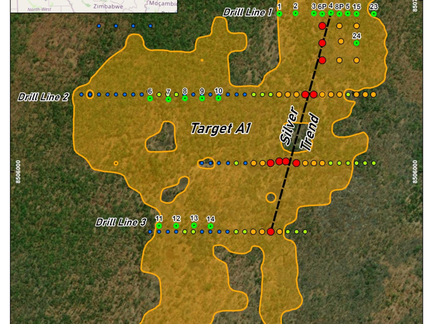 Mushima North - Target A1 Silver Map